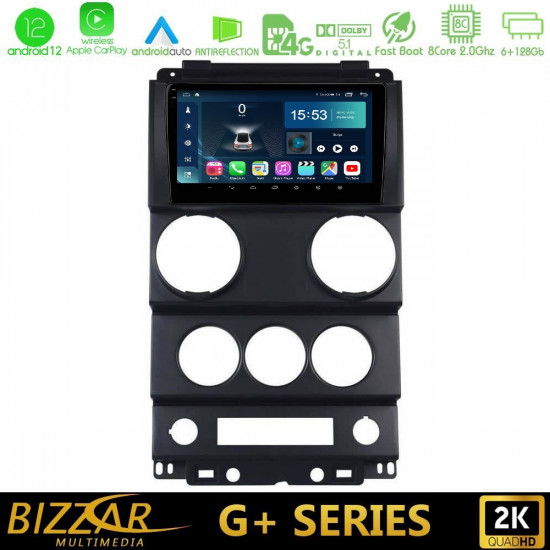 Bizzar G+ Series Jeep Wrangler 2008-2010 8core Android12 6+128GB Navigation Multimedia Tablet 9 Bizzar G+ Series Jeep Wrangler 2008-2010 8core Android12 6+128GB Navigation Multimedia Tablet 9
