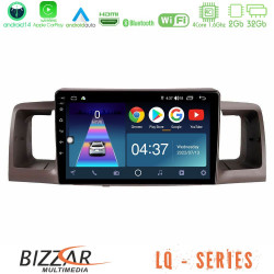 Bizzar LQ Series 4Core Android14 2+32GB Toyota Corolla 2002-2006 Navigation Multimedia Tablet 9 Με Carplay - Android Auto