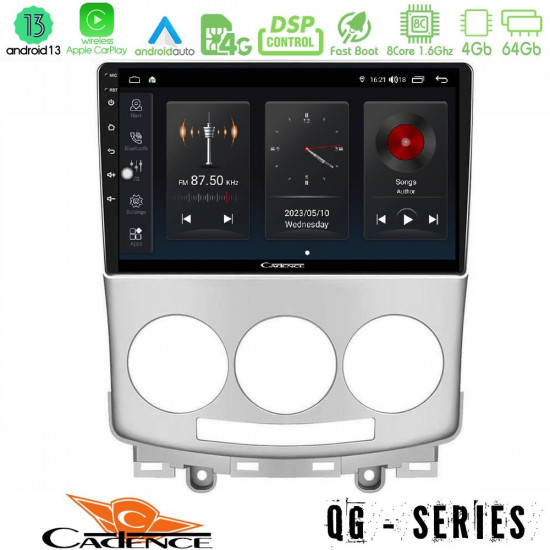Cadence QG Series 8Core Android13 4+64GB Mazda 5 2004-2010 Navigation Multimedia Tablet 9