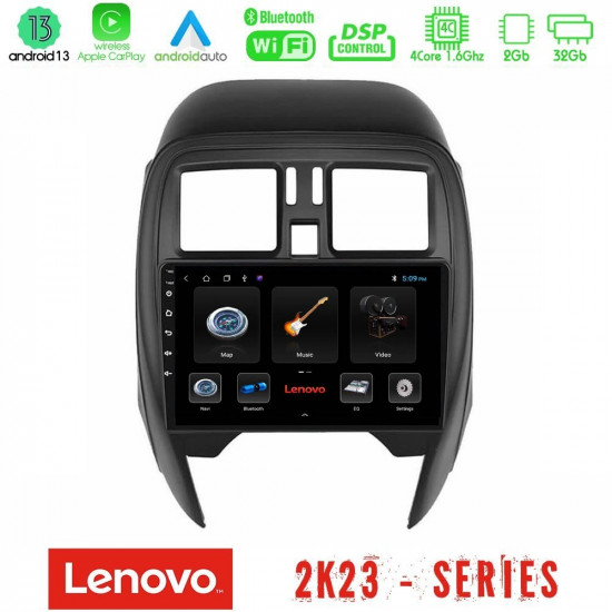 Lenovo Car Pad Nissan Micra 2013-2016 4Core Android 13 2+32GB Navigation Multimedia Tablet 9 Lenovo Car Pad Nissan Micra 2013-2016 4Core Android 13 2+32GB Navigation Multimedia Tablet 9