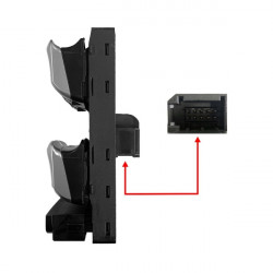 AJS Parts AUDI A1 2011>/Q3 2011> ΠΟΛΛΑΠΛΟΣ ΔΙΑΚΟΠΤΗΣ ΠΑΡΑΘΥΡΩΝ - 10 PIN (ORIG. 8U0959851/8U09598515PR)