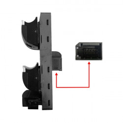 AJS Parts AUDI A3 2003>/A6 2004>/Q7 2006> ΠΟΛΛΑΠΛΟΣ ΔΙΑΚΟΠΤΗΣ ΠΑΡΑΘΥΡΩΝ  - 10 PIN (ORIG. 4F0959851H/4F0959851H5PR)