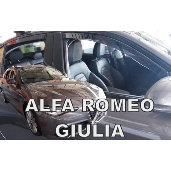 ALFA ROMEO  GIULIA 4D 2016+  ΣΕΤ ΑΝΕΜΟΘΡΑΥΣΤΕΣ ΑΥΤΟΚΙΝΗΤΟΥ ΑΠΟ ΕΥΚΑΜΠΤΟ ΦΙΜΕ ΠΛΑΣΤΙΚΟ HEKO - 4 ΤΕΜ.