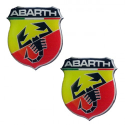 Americat ABARTH ΑΥΤΟΚΟΛΛΗΤΑ 2,5x2,2cm ΣΜΑΛΤΟΥ 2ΤΕΜ.