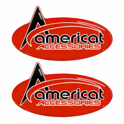 Americat ΔΙΑΦΗΜΙΣΤΙΚΑ ΑΥΤΟΚΟΛΛΗΤΑ AMERICAT ΚΟΚΚΙΝΟ 2ΤΕΜ.