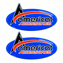 Americat ΔΙΑΦΗΜΙΣΤΙΚΑ ΑΥΤΟΚΟΛΛΗΤΑ AMERICAT ΜΠΛΕ 2ΤΕΜ.