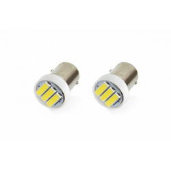 Amio BA9S ΛΑΜΠΑΚΙ STANDARD 12V - 0,4W - 5600K - 3 LED (ΛΕΥΚΟ/ΨΥΧΡΟ) - 2 ΤΕΜ.
