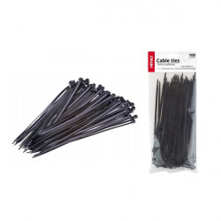 Amio ΔΕΜΑΤΙΚΑ/ΔΕΤΙΚΑ ΚΑΛΩΔΙΩΝ TIRE UP 4,8 X 200mm (ΜΑΥΡΟ) - 100 ΤΕΜ.