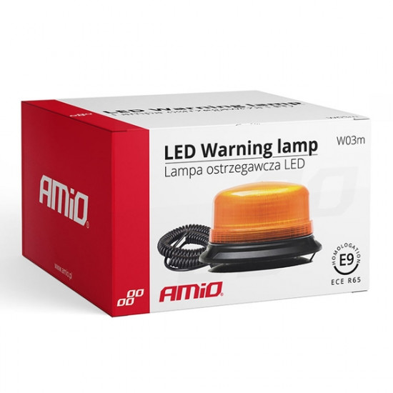 Amio ΦΑΡΟΣ ΜΑΓΝΗΤΙΚΟΣ W03M 12V/24V 36LED ΠΟΡΤΟΚΑΛΙ IP56 136X87mm AMIO