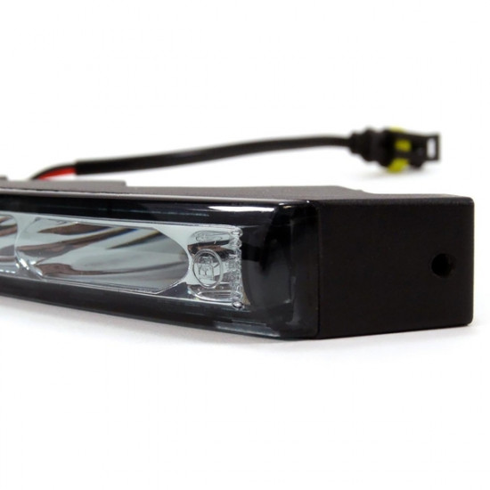 Amio ΦΩΤΑ ΗΜΕΡΑΣ DRL 12/24V 12W 8LED(1,5W ANA LED) 1200Lm 216x22x60mm 2ΤΕΜ