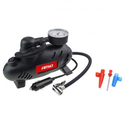 Amio ΚΟΜΠΡΕΣΕΡ ΑΕΡΑ ΕΛΑΣΤΙΚΩΝ ΠΛΑΣΤΙΚΟ ACOMP-07 12V 250psi 17bar 9l/min ΜΕ ΦΙΣ ΑΝΑΠΤΗΡΑ - ΚΑΛΩΔΙΟ 300cm