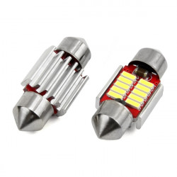 Amio ΛΑΜΠΑΚΙΑ ΠΛΑΦΟΝΙΕΡΑΣ 31mm 12/24V 2W 5600K 10LED CANBUS FESTOON (ΛΕΥΚΟ) - 2 ΤΕΜ.