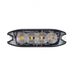 Amio ΣΤΡΟΜΠΟ 12/24V 10x3x0,9cm ΠΟΡΤΟΚΑΛΙ 4LED 12W (4x3W) R65 R10 IP68