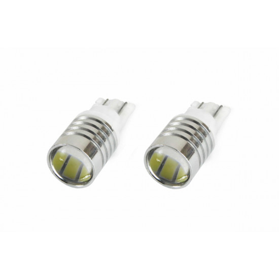 Amio T10 W5W ΛΑΜΠΑΚΙ STANDARD 12V - 0,4W - 5600K - 3 LED (ΛΕΥΚΟ/ΨΥΧΡΟ) - 2 ΤΕΜ.