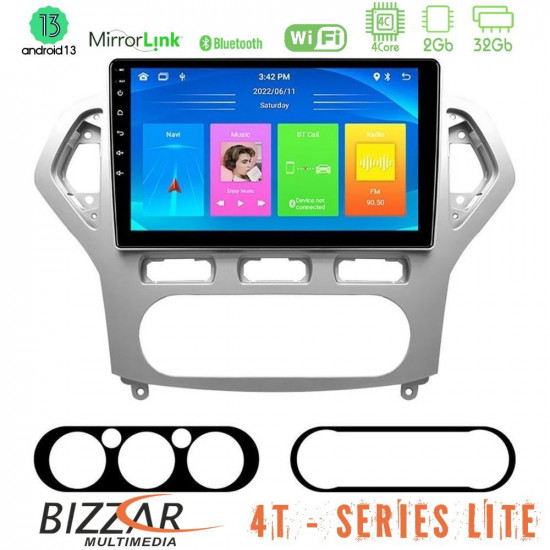 Bizzar 4T Series Ford Mondeo 2007-2010 AUTO A/C 4Core Android13 2+32GB Navigation Multimedia Tablet 10 Bizzar 4T Series Ford Mondeo 2007-2010 AUTO A/C 4Core Android13 2+32GB Navigation Multimedia Tablet 10