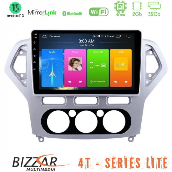 Bizzar 4T Series Ford Mondeo 2007-2010 Manual A/C 4Core Android13 2+32GB Navigation Multimedia Tablet 10 Bizzar 4T Series Ford Mondeo 2007-2010 Manual A/C 4Core Android13 2+32GB Navigation Multimedia Tablet 10