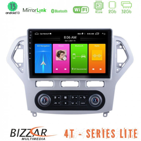 Bizzar 4T Series Ford Mondeo 2007-2011 (Auto A/C) 4Core Android13 2+32GB Navigation Multimedia Tablet 10 Bizzar 4T Series Ford Mondeo 2007-2011 (Auto A/C) 4Core Android13 2+32GB Navigation Multimedia Tablet 10