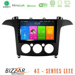 Bizzar 4T Series Ford S-Max 2006-2008 (manual A/C) 4Core Android13 2+32GB Navigation Multimedia Tablet 9 Bizzar 4T Series Ford S-Max 2006-2008 (manual A/C) 4Core Android13 2+32GB Navigation Multimedia Tablet 9