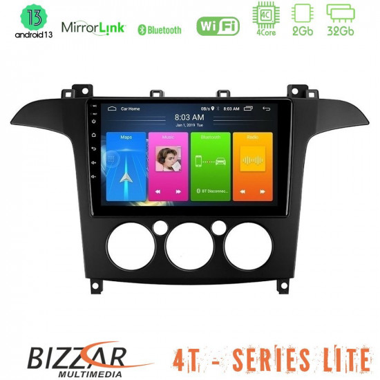 Bizzar 4T Series Ford S-Max 2006-2008 (manual A/C) 4Core Android13 2+32GB Navigation Multimedia Tablet 9 Bizzar 4T Series Ford S-Max 2006-2008 (manual A/C) 4Core Android13 2+32GB Navigation Multimedia Tablet 9