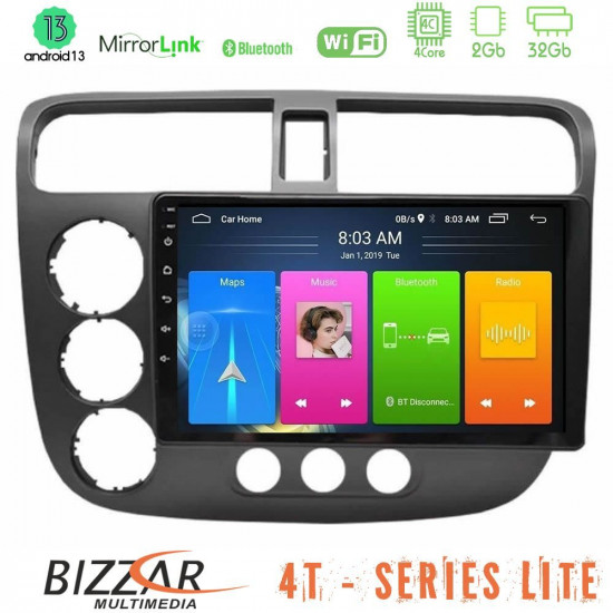 Bizzar 4T Series Honda Civic 2001-2005 4Core Android13 2+32GB Navigation Multimedia Tablet 9 Bizzar 4T Series Honda Civic 2001-2005 4Core Android13 2+32GB Navigation Multimedia Tablet 9