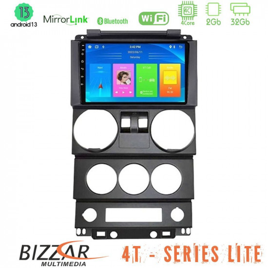 Bizzar 4T Series Jeep Wrangler 2Door 2008-2010 4Core Android13 2+32GB Navigation Multimedia Tablet 9 Bizzar 4T Series Jeep Wrangler 2Door 2008-2010 4Core Android13 2+32GB Navigation Multimedia Tablet 9