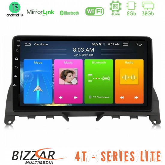 Bizzar 4T Series Mercedes C Class W204 4Core Android13 2+32GB Navigation Multimedia Tablet 9 Bizzar 4T Series Mercedes C Class W204 4Core Android13 2+32GB Navigation Multimedia Tablet 9