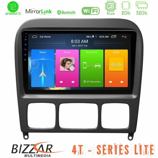 Bizzar 4T Series Mercedes S Class 1999-2004 (W220) 4core Android13 2+32GB Navigation Multimedia Tablet 9? Bizzar 4T Series Mercedes S Class 1999-2004 (W220) 4core Android13 2+32GB Navigation Multimedia Tablet 9?