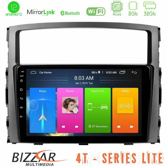 Bizzar 4T Series Mitsubishi Pajero 2008-2009 4core Android13 2+32GB Navigation Multimedia Tablet 9 Bizzar 4T Series Mitsubishi Pajero 2008-2009 4core Android13 2+32GB Navigation Multimedia Tablet 9