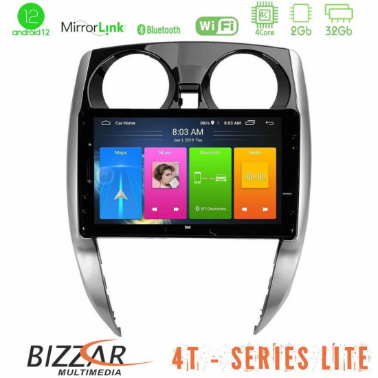 Bizzar 4T Series Nissan Note 2013-2018 4core Android13 2+32GB Navigation Multimedia Tablet 10