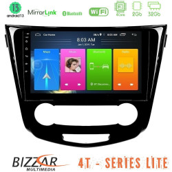 Bizzar 4T Series Nissan Qashqai J11 (Manual A/C) 4Core Android13 2+32GB Navigation Multimedia Tablet 10 Bizzar 4T Series Nissan Qashqai J11 (Manual A/C) 4Core Android13 2+32GB Navigation Multimedia Tablet 10