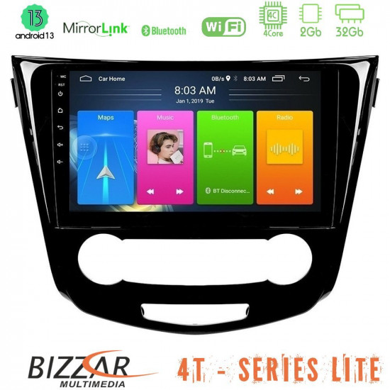 Bizzar 4T Series Nissan Qashqai J11 (Manual A/C) 4Core Android13 2+32GB Navigation Multimedia Tablet 10 Bizzar 4T Series Nissan Qashqai J11 (Manual A/C) 4Core Android13 2+32GB Navigation Multimedia Tablet 10