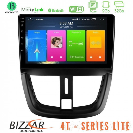 Bizzar 4T Series Peugeot 207 4Core Android13 2+32GB Navigation Multimedia Tablet 9 Bizzar 4T Series Peugeot 207 4Core Android13 2+32GB Navigation Multimedia Tablet 9