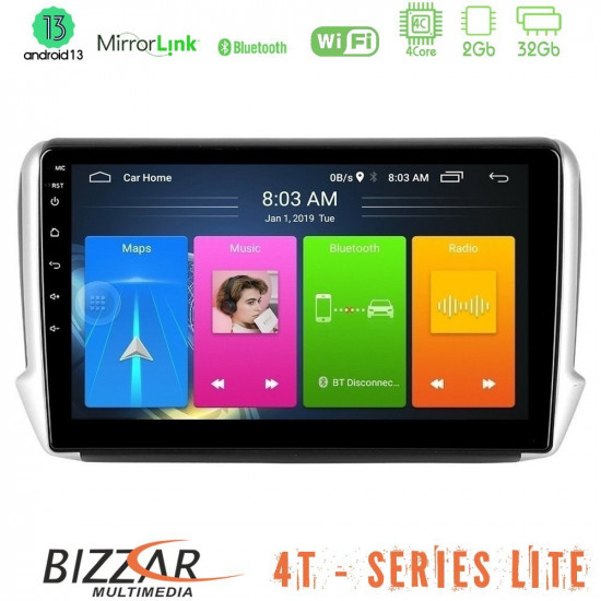 Bizzar 4T Series Peugeot 208/2008 4Core Android13 2+32GB Navigation Multimedia Tablet 10 Bizzar 4T Series Peugeot 208/2008 4Core Android13 2+32GB Navigation Multimedia Tablet 10