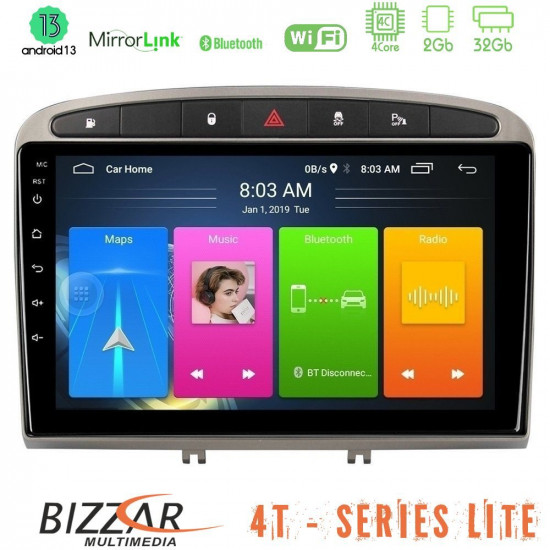 Bizzar 4T Series Peugeot 308/RCZ 4Core Android13 2+32GB Navigation Multimedia Tablet 9 (Ασημί Χρώμα) Bizzar 4T Series Peugeot 308/RCZ 4Core Android13 2+32GB Navigation Multimedia Tablet 9 (Ασημί Χρώμα)