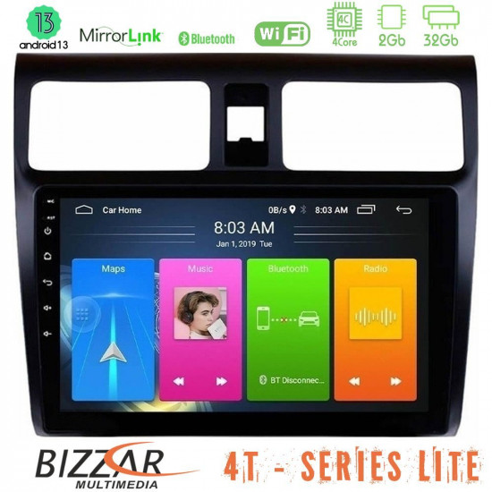 Bizzar 4T Series Suzuki Swift 2005-2010 4Core Android13 2+32GB Navigation Multimedia Tablet 10 Bizzar 4T Series Suzuki Swift 2005-2010 4Core Android13 2+32GB Navigation Multimedia Tablet 10