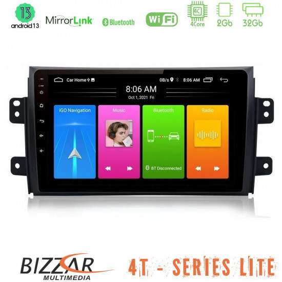 Bizzar 4T Series Suzuki SX4 2006-2014 Fiat Sedici 2006-2014 4Core Android13 2+32GB Navigation Multimedia Tablet 9 Bizzar 4T Series Suzuki SX4 2006-2014 Fiat Sedici 2006-2014 4Core Android13 2+32GB Navigation Multimedia Tablet 9