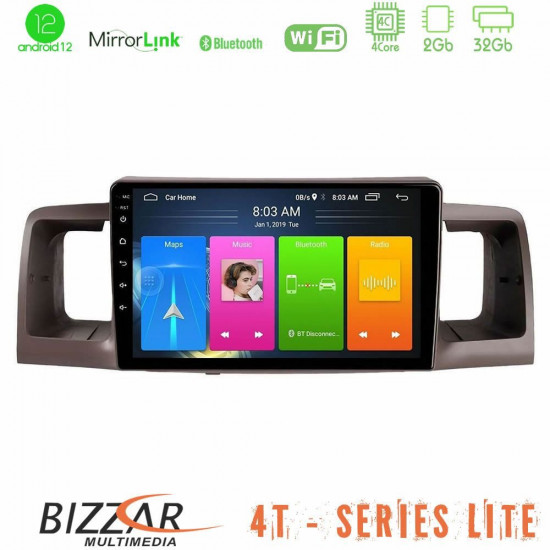 Bizzar 4T Series Toyota Corolla 2002-2006 4Core Android13 2+32GB Navigation Multimedia Tablet 9 Bizzar 4T Series Toyota Corolla 2002-2006 4Core Android13 2+32GB Navigation Multimedia Tablet 9