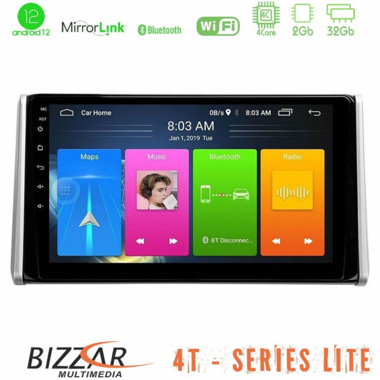 Bizzar 4T Series Toyota RAV4 2019-2023 4Core Android13 2+32GB Navigation Multimedia Tablet 10 Bizzar 4T Series Toyota RAV4 2019-2023 4Core Android13 2+32GB Navigation Multimedia Tablet 10