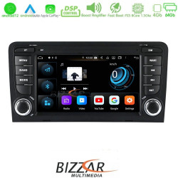 Bizzar Audi A3 2003-2012 Android 12 8core 4+64GB Navigation Multimedia (OEM STYLE 7)