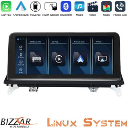 Bizzar BMW X5 - X6 2007-2010 Linux Apple CarPlay  Android Auto screen 10.25? HD Anti-reflection