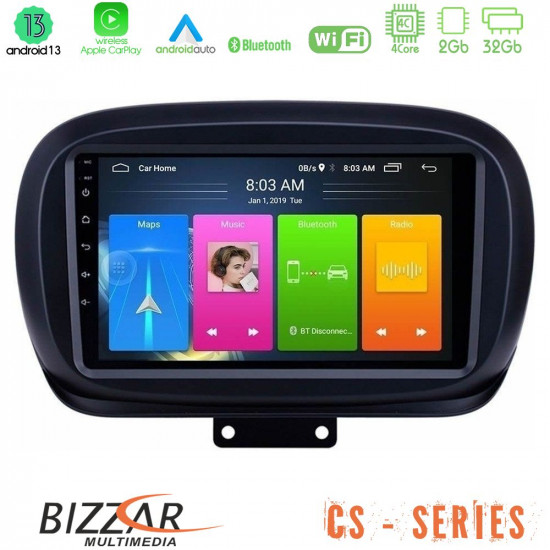 Bizzar CS Series 4Core Android13 2+32GB Fiat 500X Navigation Multimedia Tablet 9 Bizzar CS Series 4Core Android13 2+32GB Fiat 500X Navigation Multimedia Tablet 9