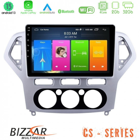 Bizzar CS Series 4Core Android13 2+32GB Ford Mondeo 2007-2010 Manual A/C Navigation Multimedia Tablet 10 Bizzar CS Series 4Core Android13 2+32GB Ford Mondeo 2007-2010 Manual A/C Navigation Multimedia Tablet 10