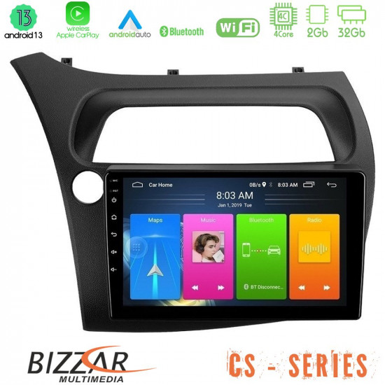 Bizzar CS Series 4Core Android13 2+32GB Honda Civic Hatchback Navigation Multimedia Tablet 9 Bizzar CS Series 4Core Android13 2+32GB Honda Civic Hatchback Navigation Multimedia Tablet 9