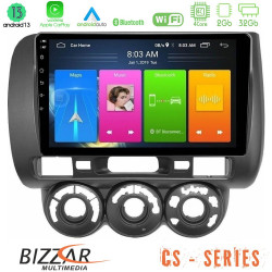 Bizzar CS Series 4Core Android13 2+32GB Honda Jazz 2002-2008 (Manual A/C) Navigation Multimedia Tablet 9 Bizzar CS Series 4Core Android13 2+32GB Honda Jazz 2002-2008 (Manual A/C) Navigation Multimedia Tablet 9