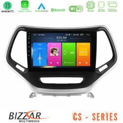 Bizzar CS Series 4Core Android13 2+32GB Jeep Cherokee 2014-2019 Navigation Multimedia Tablet 9 (Ασημί Χρώμα) Bizzar CS Series 4Core Android13 2+32GB Jeep Cherokee 2014-2019 Navigation Multimedia Tablet 9 (Ασημί Χρώμα)