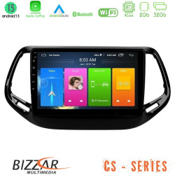 Bizzar CS Series 4Core Android13 2+32GB Jeep Compass 2017-gt; Navigation Multimedia Tablet 10