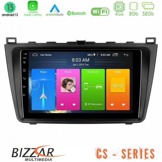 Bizzar CS Series 4Core Android13 2+32GB Mazda 6 2008-2012 Navigation Multimedia Tablet 9 Bizzar CS Series 4Core Android13 2+32GB Mazda 6 2008-2012 Navigation Multimedia Tablet 9