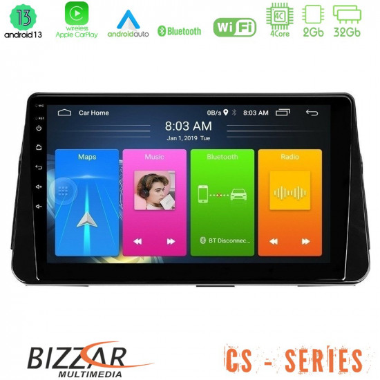 Bizzar CS Series 4Core Android13 2+32GB Nissan Micra K14 Navigation Multimedia Tablet 9