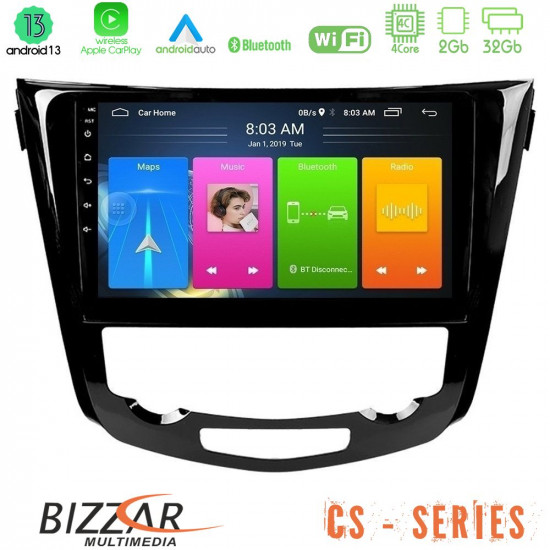 Bizzar CS Series 4Core Android13 2+32GB Nissan Qashqai J11 (AUTO A/C) Navigation Multimedia Tablet 10 Bizzar CS Series 4Core Android13 2+32GB Nissan Qashqai J11 (AUTO A/C) Navigation Multimedia Tablet 10