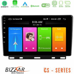 Bizzar CS Series 4Core Android13 2+32GB Renault Clio 5 2020-2024 Navigation Multimedia Tablet 9